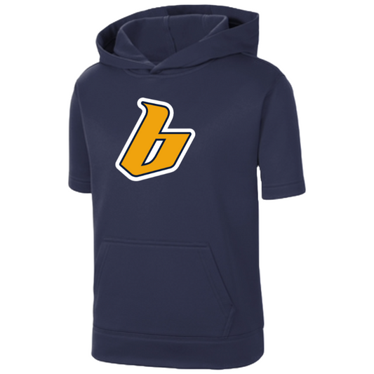 SALE! Fleece Short Sleeve Hooded Pullover - Youth & Adult Sizes